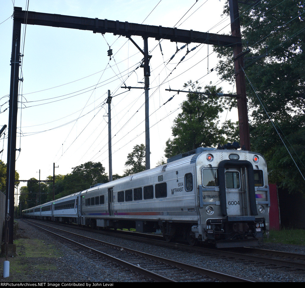 NJT Comet V Cab Car # 6004 trailing on NJT Train # 6437